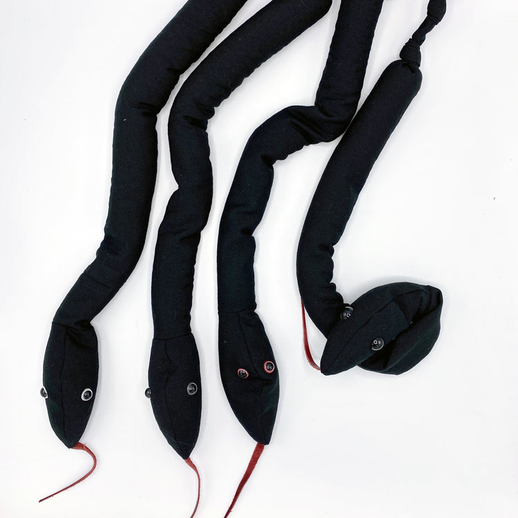 Snake soft toy 'Black Mambas'