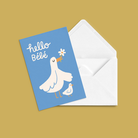 'Hello baby' greeting card