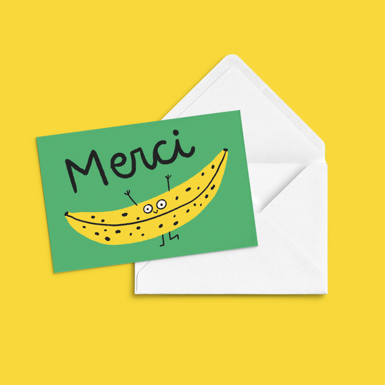 Greeting card 'Thank you Banana!'