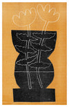 Risography poster 'Black Vase' 