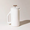 Cafetière à piston en céramique (blanche)