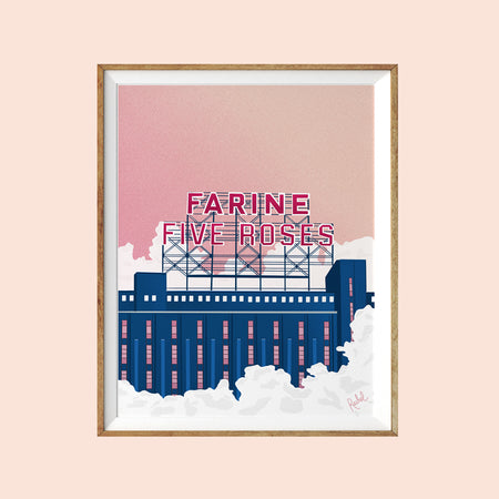 'Farine Five Roses Sunset' Poster [Various Sizes]