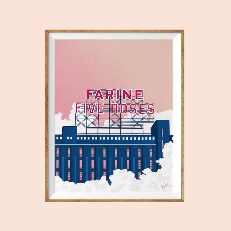 Affiche 'Farine Five Roses Sunset'