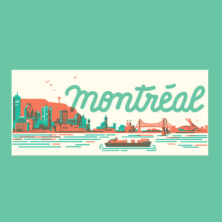 Carte postale 'Skyline Montréal'