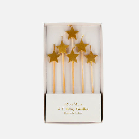 Star candles [varied colors] 