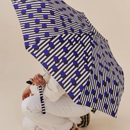 Parapluie compact 'Polkastripe'