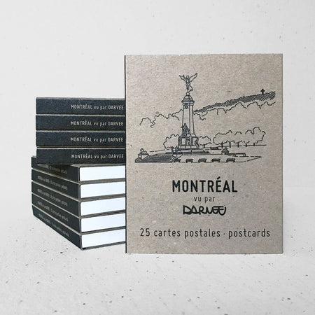 Carnet de 25 cartes postales de Montréal