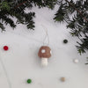 Felted wool mushroom ornament [varied colors] 