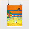 Risograph poster 'Super bowling' 