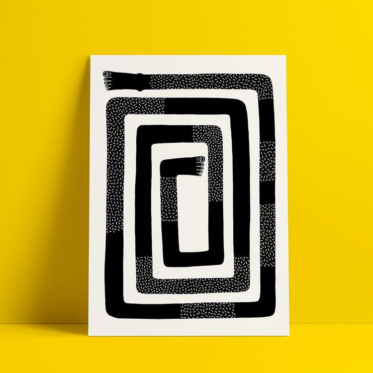 Affiche sérigraphiée 'The Maze'